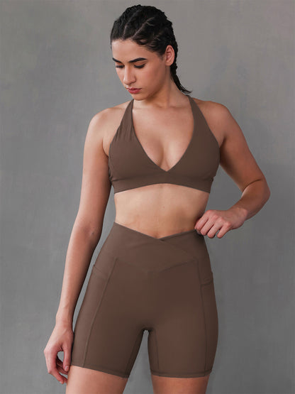 Women’s Seamless Workout Co-Ord Set Brown