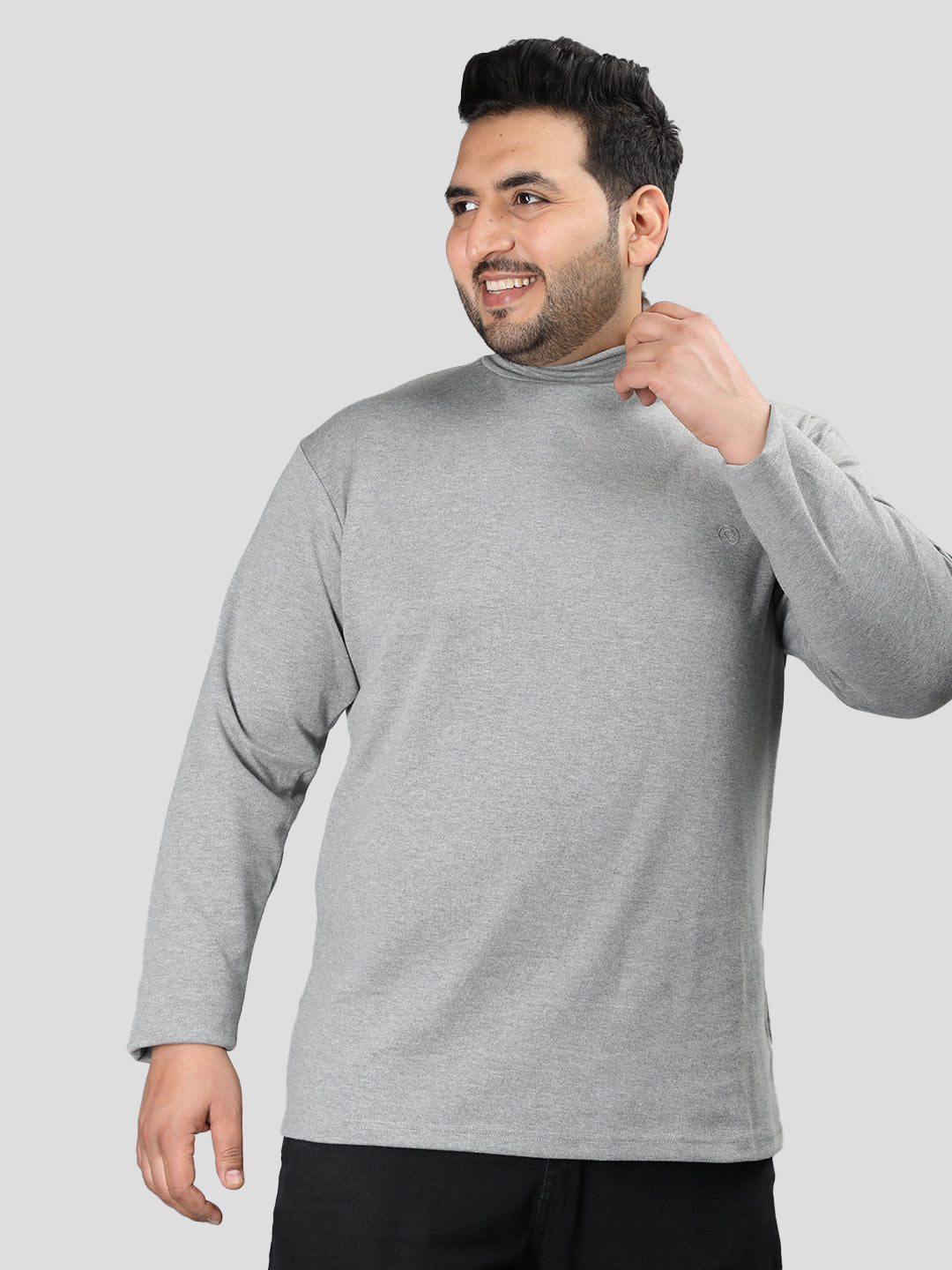 Men's High Neck Regular Fit T-Shirt