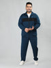 Men Indigo Plus Size Winter Tracksuit | CHKOKKO