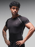 Men’s Performance Compression T-Shirt for Gym Black
