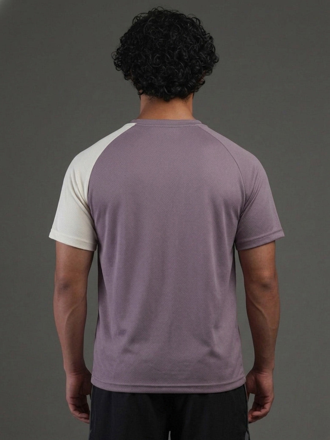 Men's Half Sleeves Sports Gym T-shirt Dusty Plum