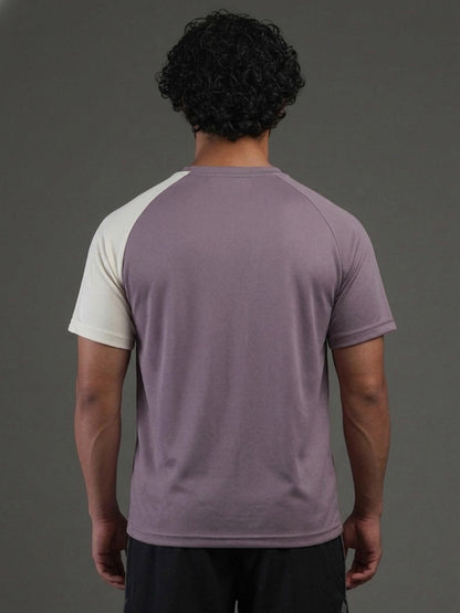 Men's Half Sleeves Sports Gym T-shirt Dusty Plum