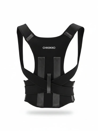 CHKOKKO Posture Corrector Belt for Men & Women | Adjustable Upper Back & Spine Support Brace