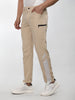 Men Beige White Everyday Active Trouser
