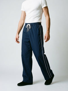 Men’s Sports Track Pants with Side Stripes Navy