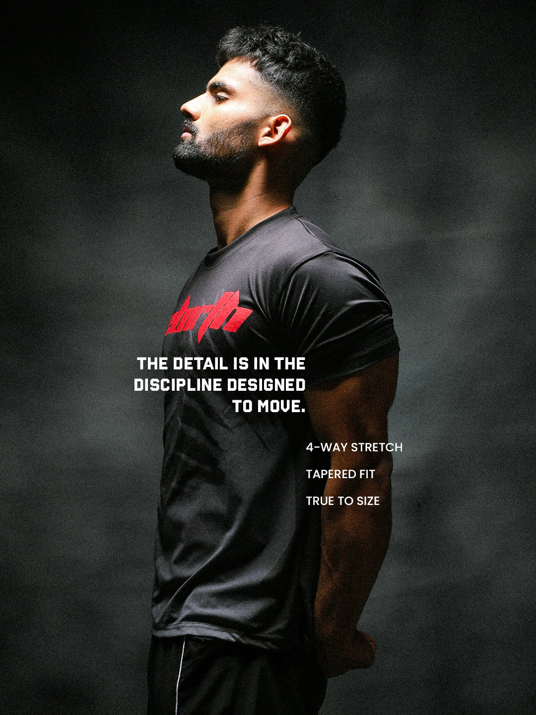 Men's Half Sleeve Graphic Gym T-shirt