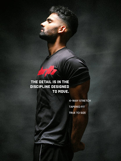 Men's Half Sleeve Graphic Gym T-shirt