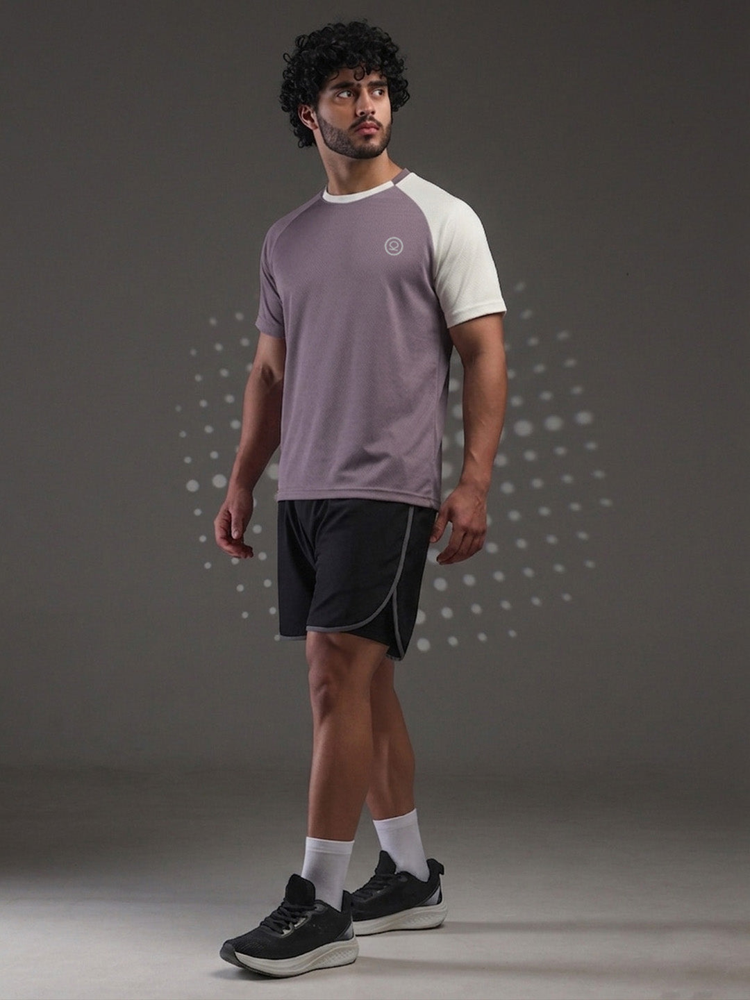 Men's Half Sleeves Sports Gym T-shirt Dusty Plum