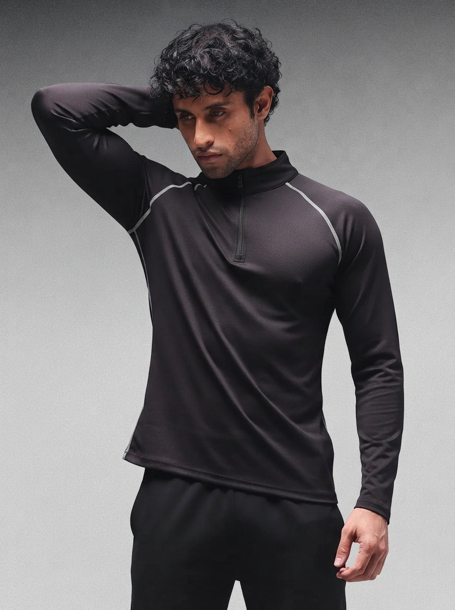 Men’s Full Sleeves Performance Compression T-Shirt for Gym Black