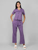 Women's Purple Co-Ord Set | CHKOKKO