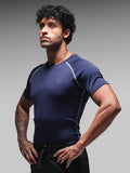 Men’s Performance Compression T-Shirt for Gym Navy