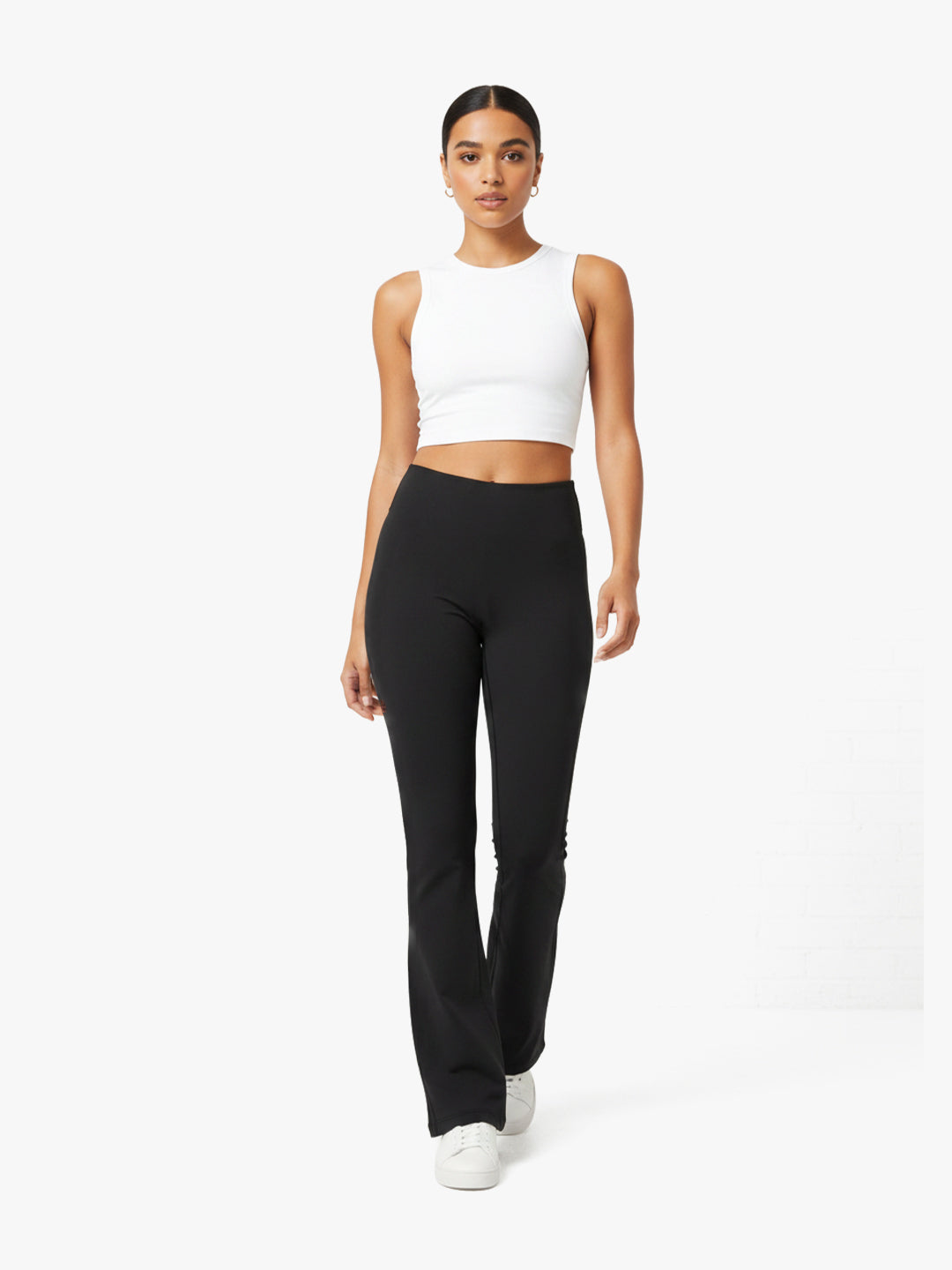 Women High-Waist Flared Pants | Stretchy Yoga & Lounge Bottoms