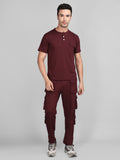 Men's Voilet Regular Co-Ord Set
