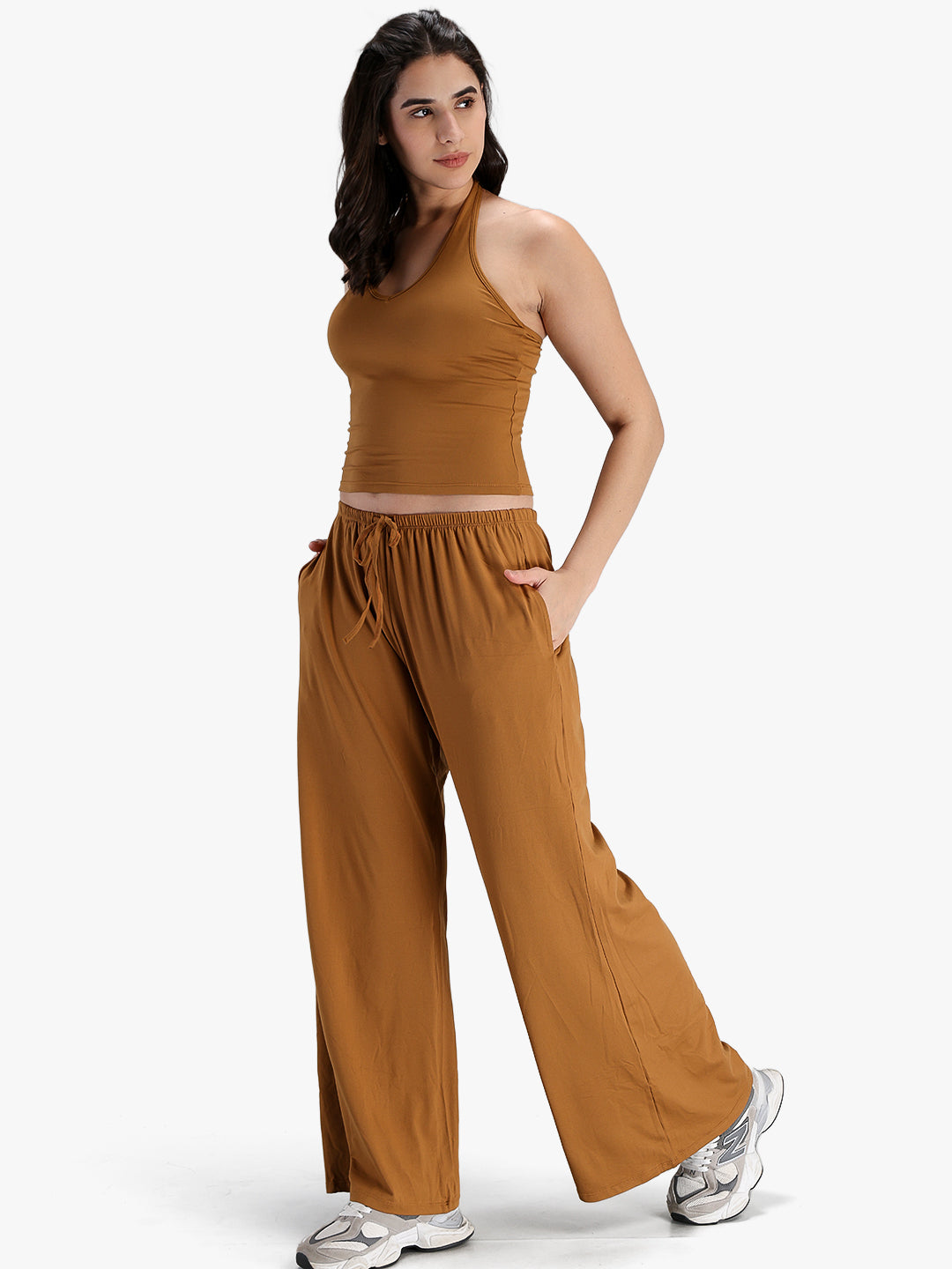 Women's Activewear Co-ord Set Golden Brown