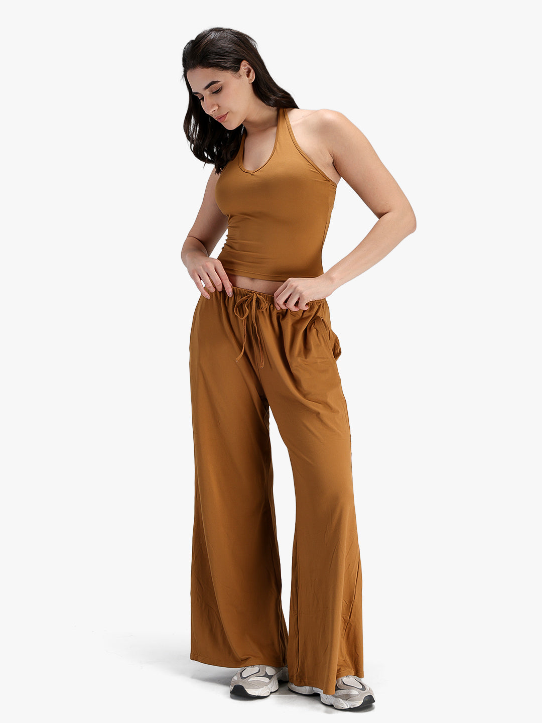 Women's Activewear Co-ord Set Golden Brown