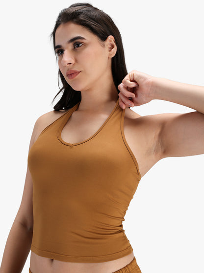 Women's Activewear Co-ord Set Golden Brown