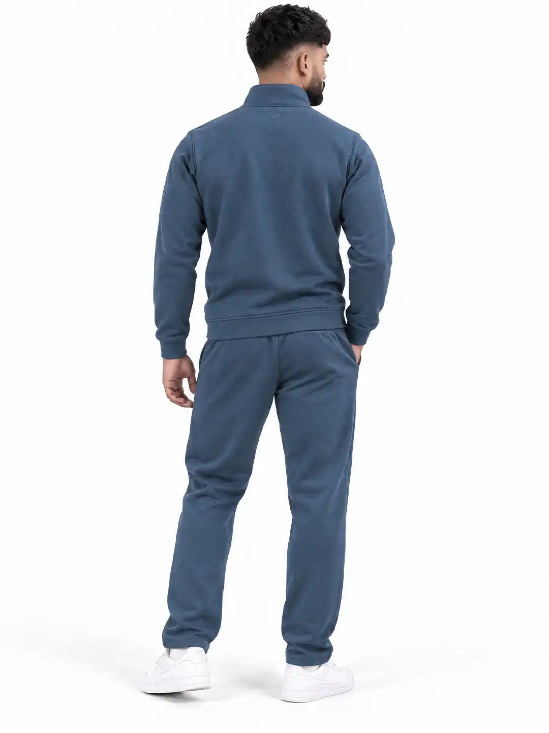 Indigo Black Heavy Fleece Winter Tracksuit Men