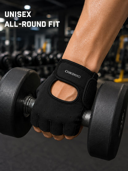 Chkokko Unisex Fitness Gym Gloves for Gym Training, Cycling & Weightlifting