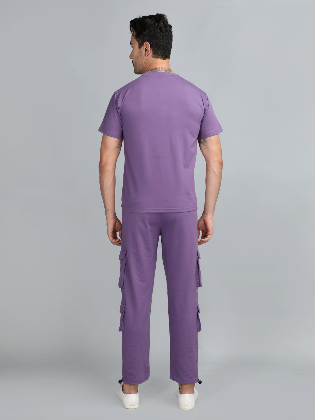 Men's Purple Regular Co-Ord Set