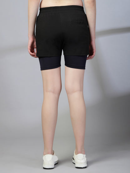 Women’s Double Layer Running Shorts Pack of 2
