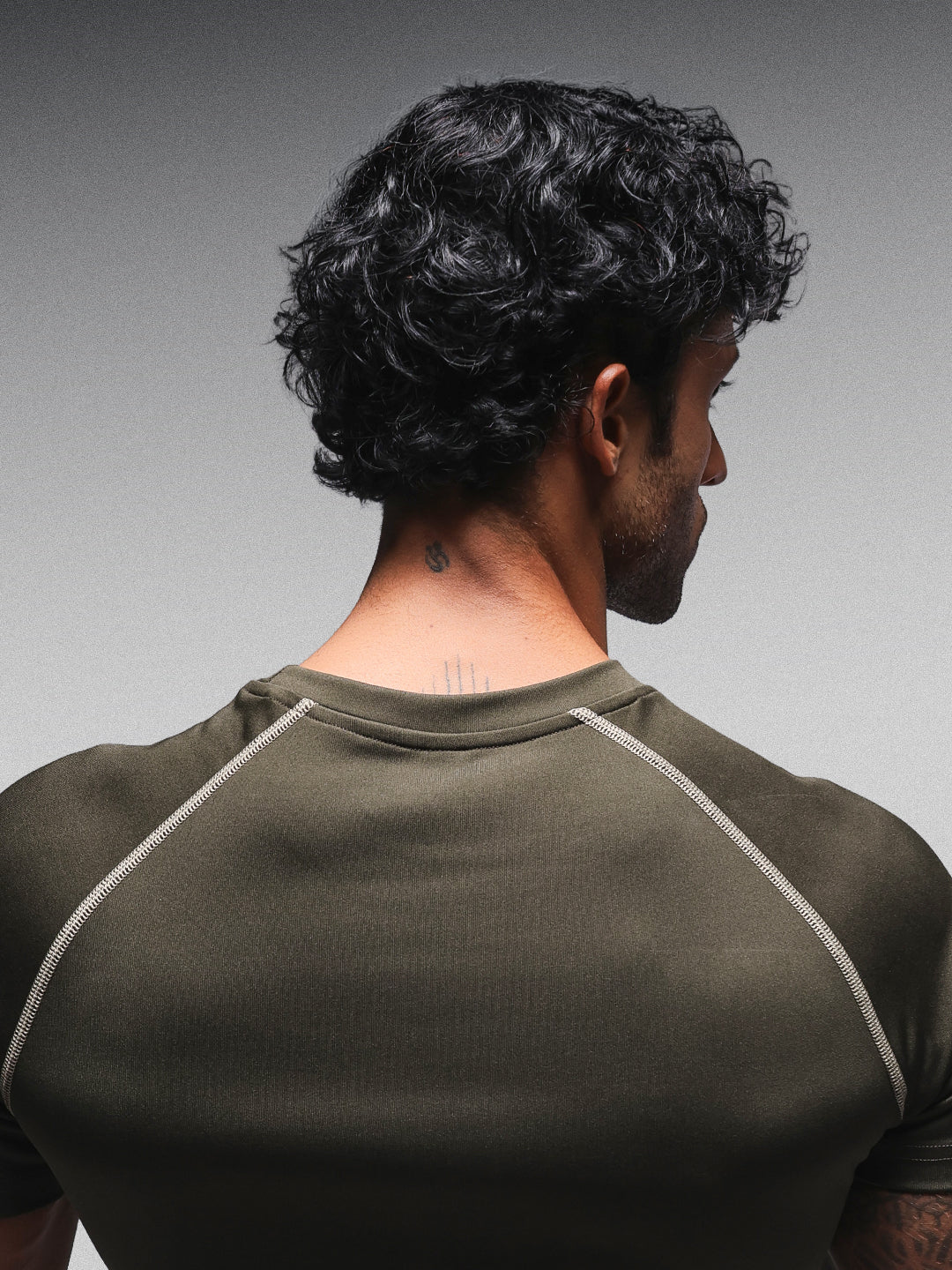 Men’s Performance Compression T-Shirt for Gym Olive