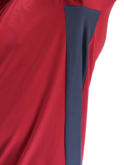 Men's Regular Dry Fit Gym Sports T-Shirt Maroon