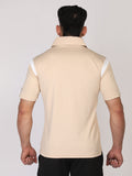 Men's Polo Neck Regular Fit Gym Sports Zipper T-Shirt