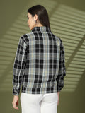 Women Winter Wear Check Shacket | CHKOKKO