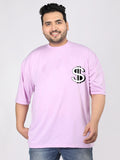 Men Plus Size Printed Oversized Half Sleeves T-Shirt