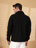 Men Black Winter Wear Shacket