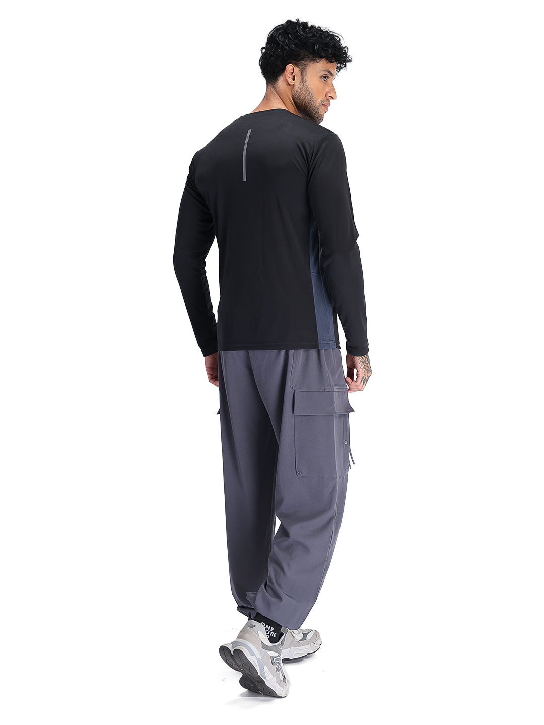 Men's Regular Dry Fit Gym Sports T-Shirt Black