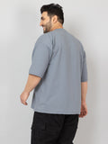 Men Plus Size Printed Oversized Half Sleeves T-Shirt