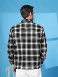 Men Winter Wear Check Shacket | CHKOKKO