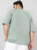 Men Plus Size Printed Oversized Half Sleeves T-Shirt