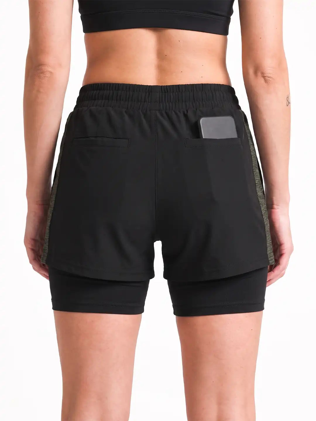 Women's Double Layered Running Shorts | CHKOKKO
