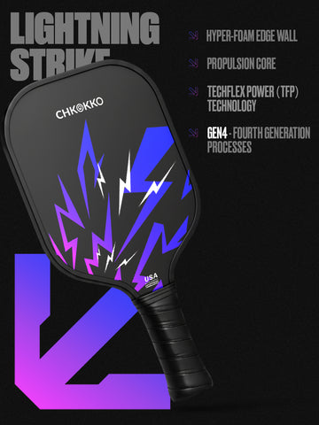 CHKOKKO Lightning Strike Paddle Purple