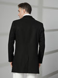 Chkokko Men Long Coat Double Breasted 5 Button