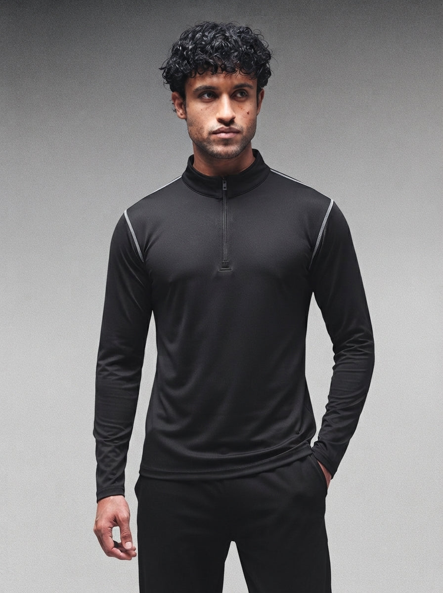 Men’s Full Sleeves Performance Compression T-Shirt for Gym Black
