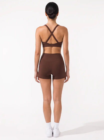 Women’s Seamless Workout Co-Ord Set Brown