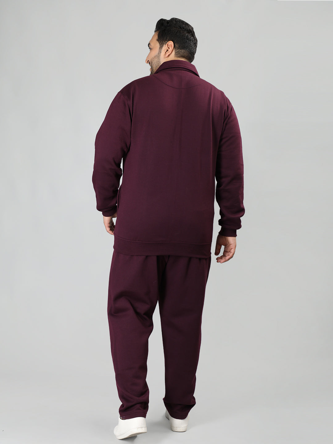 Men Wine Plus Size Winter Tracksuit | CHKOKKO