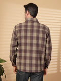 Men Winter Wear Check Shacket