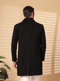 Men Double Breasted Long Coat