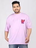 Men Plus Size Printed Oversized Half Sleeves T-Shirt