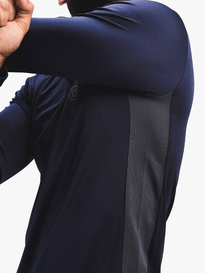 Men's Regular Dry Fit Gym Sports T-Shirt Navy Blue