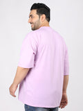 Men Plus Size Printed Oversized Half Sleeves T-Shirt