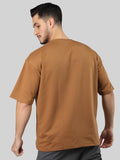 Men Oversized Cotton Printed Round Neck T Shirts
