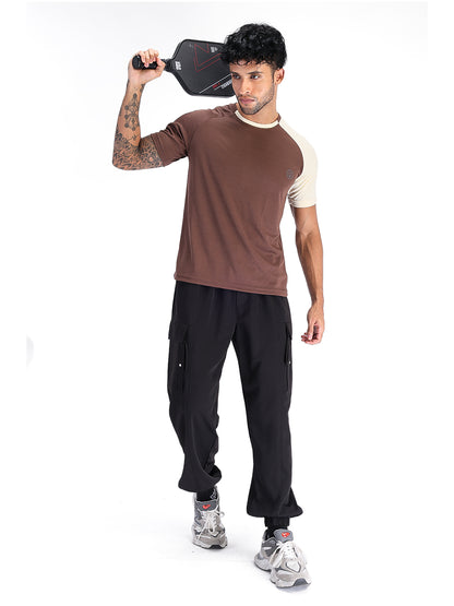 Men’s Black Relaxed Fit Sports Trackpant