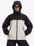 Women's Black White Hooded Sunscreen Jacket UPF 50+ | UV & Sun Protection