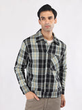 Men Winter Wear Check Shacket