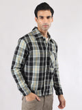 Men Winter Wear Check Shacket